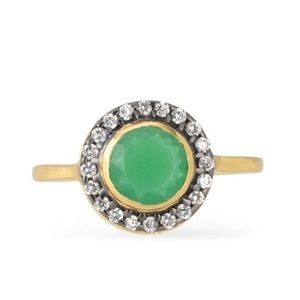 Stella & Dot- vintage inspired emerald ring